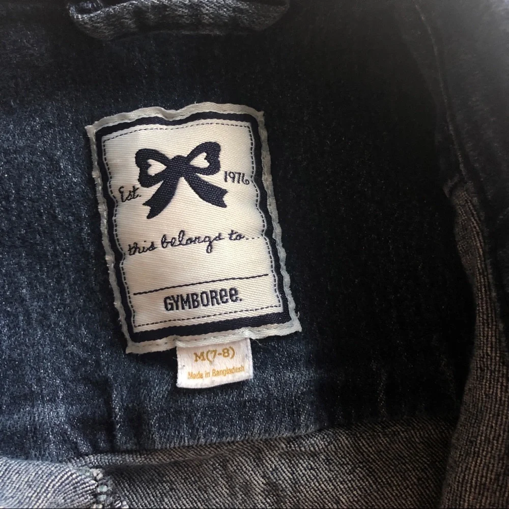 Gymboree denim button